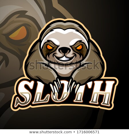 Foto stock: Cartoon Sloth Grin