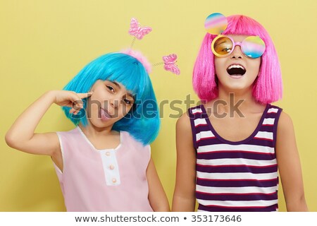 Foto stock: Halloween Party Accessories And Wig