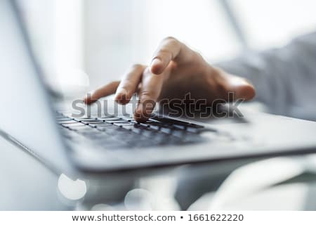 Stockfoto: Close Up Keyboard With Coding Concept