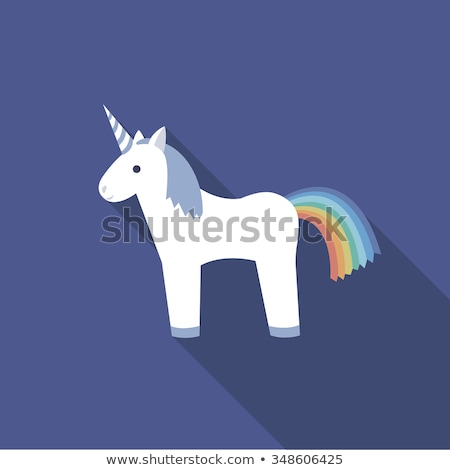 Stock photo: Pony Unicorn From Legend Mysterious Fairy Horse