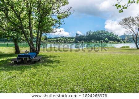 Stok fotoğraf: Lakeside Scenery At The Azores