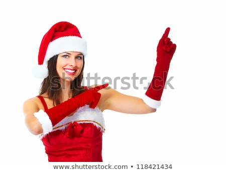 Сток-фото: Santa Helper Christmas Girl