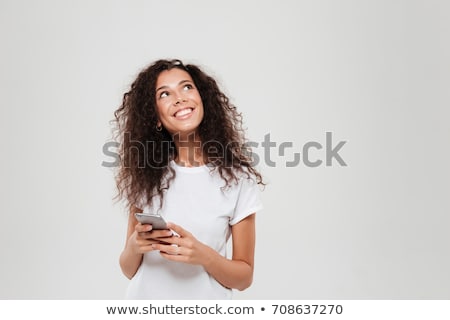 Foto stock: Girl Looking Up