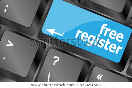 Сток-фото: Free Register Computer Keyboard Key Showing Internet Concept