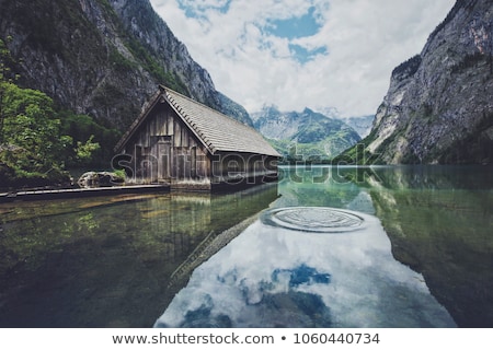 Stock photo: Old Boat In A Boathouse