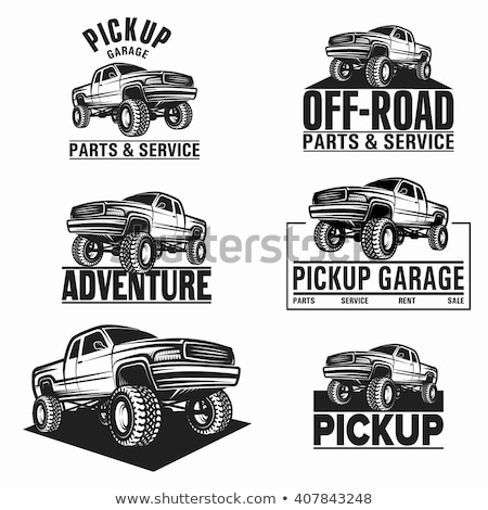 Foto d'archivio: 4x4 Truck Silhouette