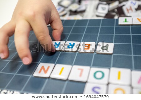 Stock foto: Learn Word Made By Letter Pieces