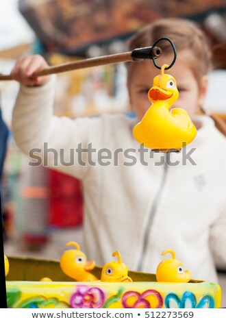 Foto stock: Fishing Duck