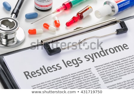 Stockfoto: The Diagnosis Restless Legs Syndrome Written On A Clipboard