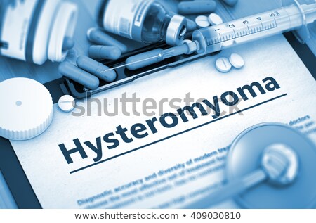 Stock fotó: Hysteromyoma - Printed Diagnosis Medical Concept