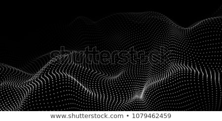 Stock photo: Abstract Digital Landscape Background Vector Dots Wireframe Energy Information Technology Illustr