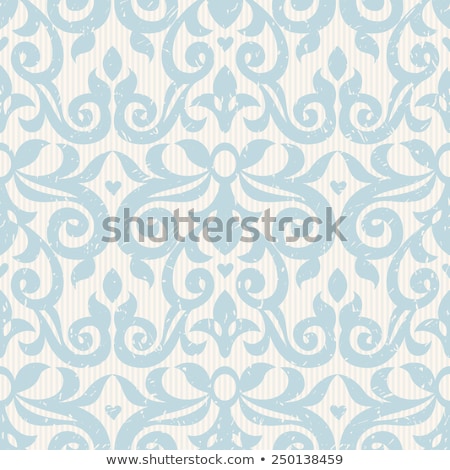 Stock foto: Monochrome Seamless Pattern With Floral Ethnic Motifs