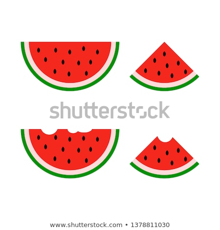 Stock fotó: Vector Watermelon Icon Sign