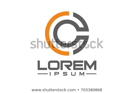 Stok fotoğraf: Letter C Icon Symbol Line Logo Logotype Vector Element