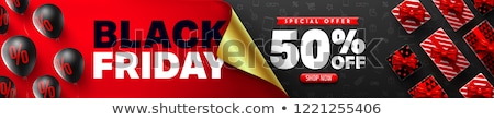 Stock fotó: Black Friday Banner 50 Sale And Special Offer