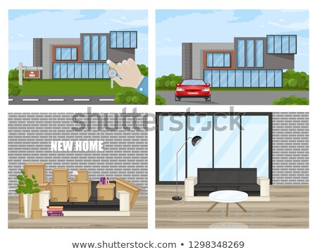 Zdjęcia stock: Smart House Vector Flat Style Utilities Icons Architecture In