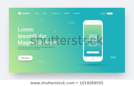 Stock photo: Start Up Launch Concept Landing Page