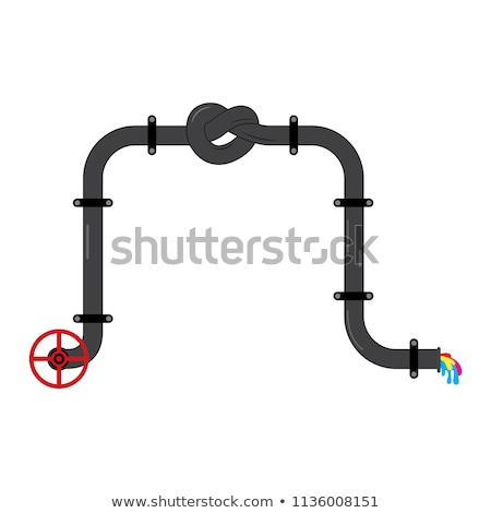 Stock photo: Water Pipes Flat Icon Pattern