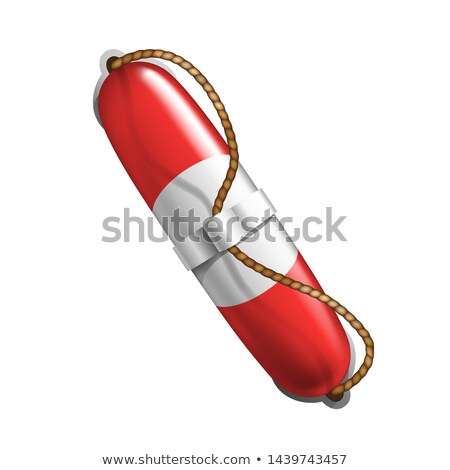 Stockfoto: Boat Life Ring For Safe Drowning Human Vector