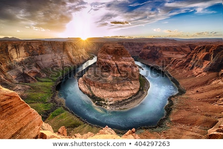 Zdjęcia stock: View Of Grand Canyon Cliffs And Colorado River