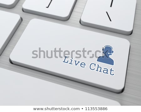 [[stock_photo]]: Live Chat Button On Modern Computer Keyboard