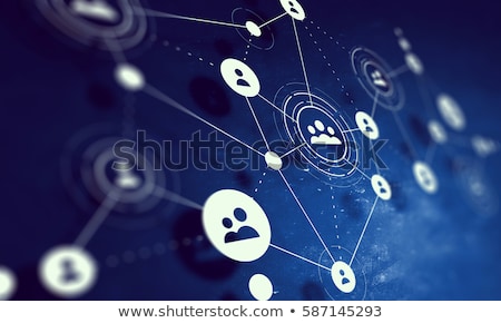 Stock foto: Communication Network Strategy