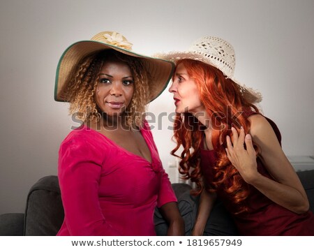 Сумка-шоппер «Рыжая девушка в шляпе. »