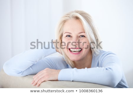ストックフォト: Portrait Of Blonde Lady Looking At Camera