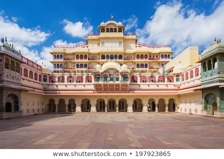 Foto stock: Chandra Mahal In City Palace Jaipur India