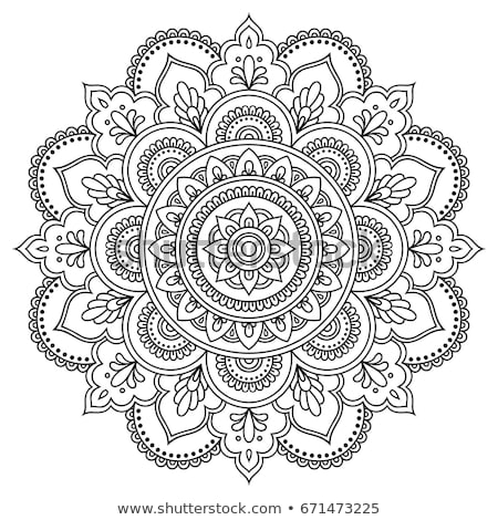 Foto d'archivio: Hand Drawn Circular Pattern Mandala