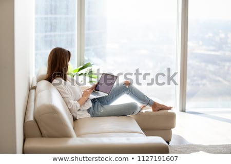 Stockfoto: Customer Sitting And Reading