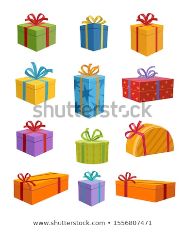 Stockfoto: Gift Box Set Vector