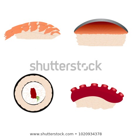 Stockfoto: Shrimp Vector Red Raw Illustration Clip Art Image