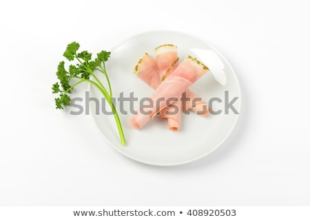 Foto stock: Asparagus Coated Ham