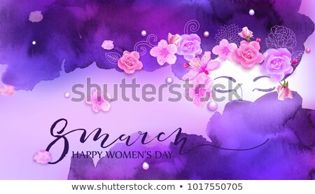 Foto stock: Stylized March 8 On A White Background