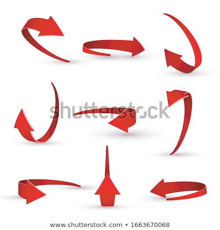 Arrow 3d Glossy Vector Icon Design Stock foto © Makstorm