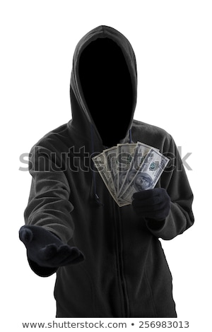 Foto stock: Burglar Man Money