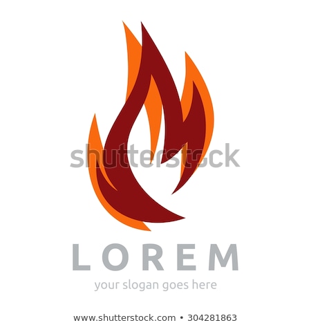 Stock fotó: Fire Flame Logo Vector Hot Fire Symbol Icon Design Template Modern Sign Flames Logotype