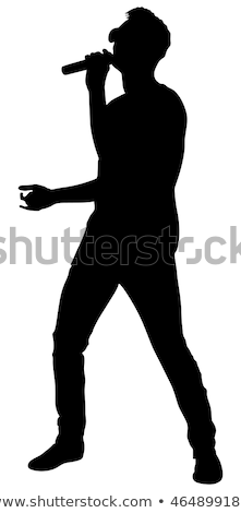 Foto stock: Silhouette Of A Pop Boy