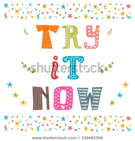 Foto stock: Try Now Banner