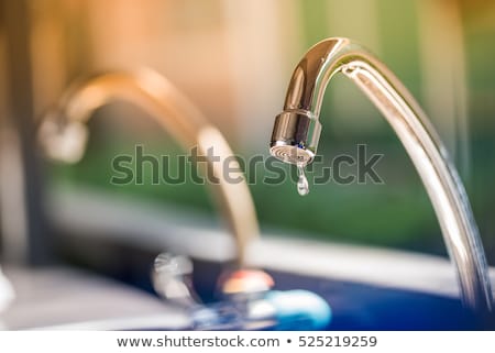 Stock fotó: Old Leaking Bathroom Faucet