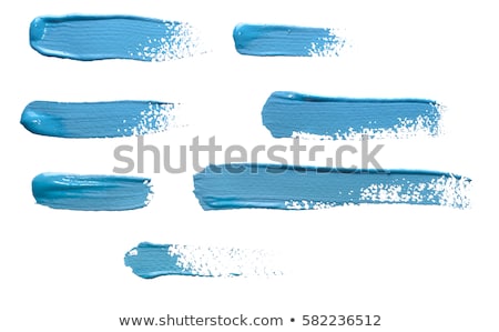 Foto stock: Raço · de · tinta · azul · aquarela · isolado