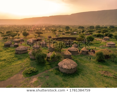 Stock fotó: Indigenous At Sunset