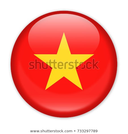 Stock photo: Vietnam Flag Button