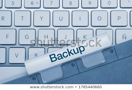 Stockfoto: Keyboard With Blue Keypad - Application 3d