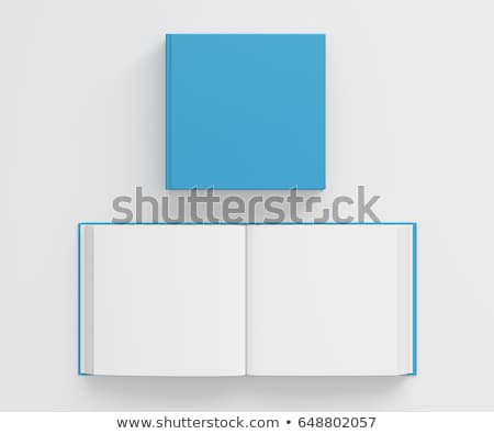 Foto stock: Two Opened Books With Hardcover