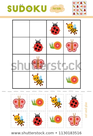 Сток-фото: Sudoku Logic Game Insects