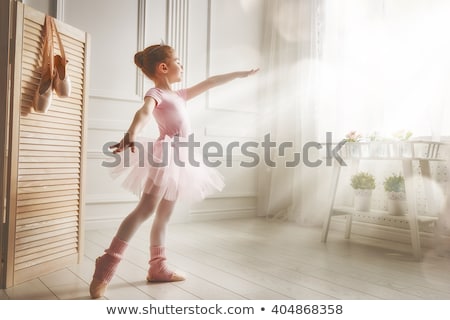 Stock fotó: Little Girl Studing Balet
