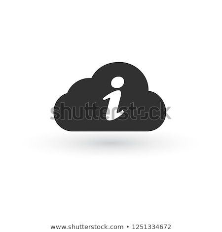 Foto stock: Cloud Storage Information Or Letter I Linear Icon Thin Line Illustration Web Hosting Info Vecto