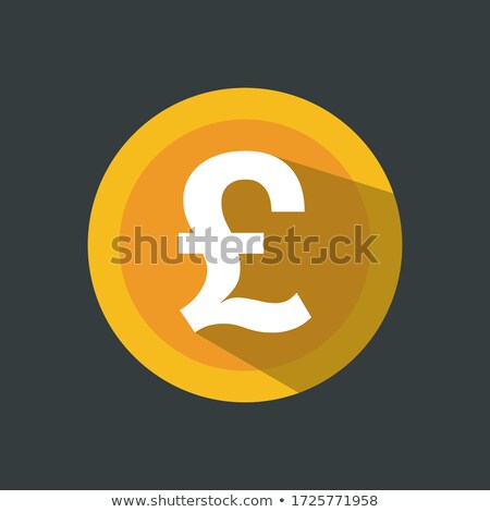 Stock foto: Pound Sterling Flat Icon